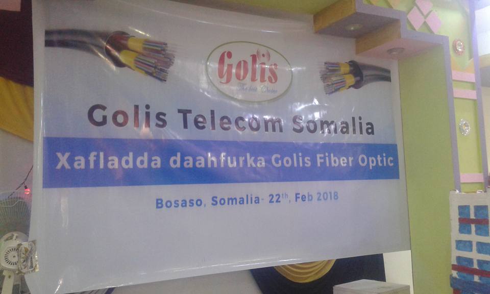Shirkadda Golis oo maanta daahfurtay Adeega internetka Fiber Optic (dhegayso/Sawiro)