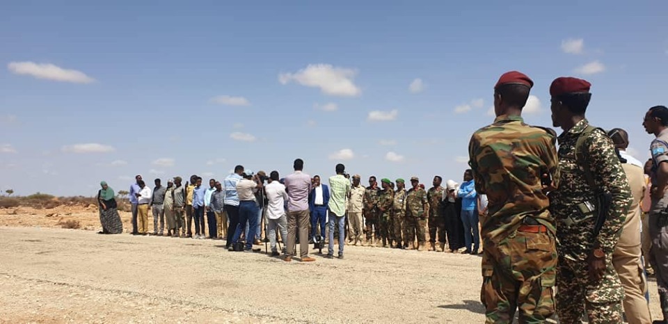 Ciidamada AMISOM oo gaaray Dhuusamareeb (Sawiro)