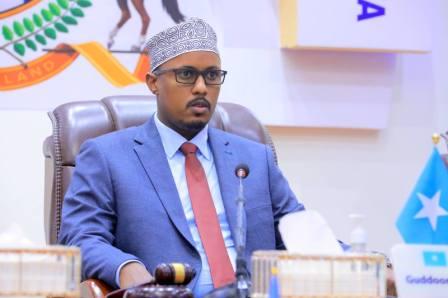 Guddoomiyaha Golaha Wakiillada Dowladda Puntland oo shir-guddoomiyey fadhiga 20-aad, Kalfadhiga 55-aad ee Golaha Wakiillada.