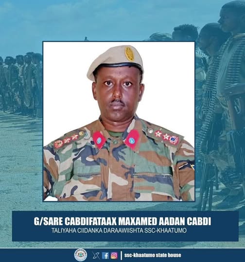 Ciidanka Military-ga Daraawiishta SSC-Khaatumo oo Taliye Cusub loo magacaabay