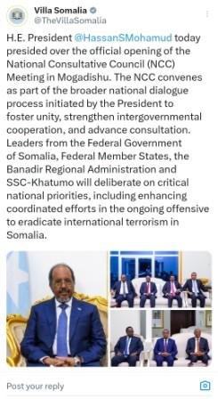 War saxaafadeed hadda ka soo baxay Villa Somalia oo SSC-KHAATUMO aan maamul goboleed iyo maamulo toona loo aqoonsan War saxaafadeed hadda ka soo baxay Villa Somalia oo SSC-KHAATUMO aan maamul goboleed iyo maamulo toona loo aqoonsan