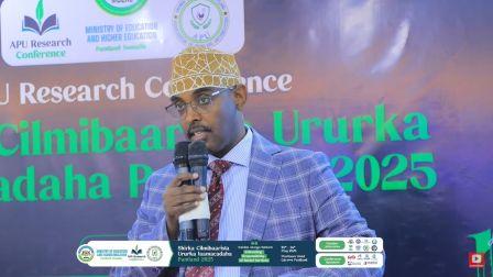 Hadaljeedinta Wasiirka Waxbarashada iyo Tacliinta sare ee Puntland Fu’aad Abshir ee Shirwaynaha 1aad Hadaljeedinta Wasiirka Waxbarashada iyo Tacliinta sare ee Puntland Fu’aad Abshir ee Shirwaynaha 1aad