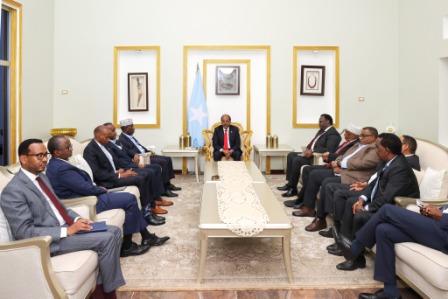 Madaxweyne Xasan Sheekh oo Mucaaradka Kulan Wadatashi ah Kula Yeeshay Madaxtooyada