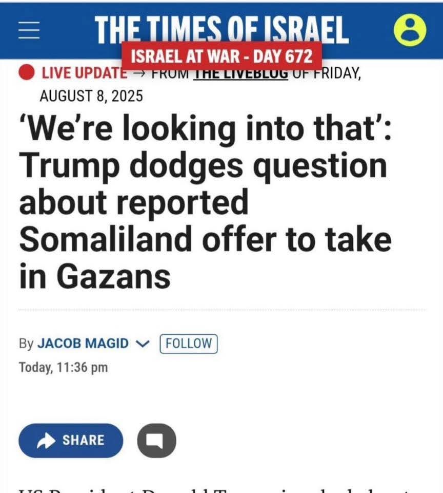 TRUMP, BARAKICINTA REER QASA & AQOONSI SOMALILAND?