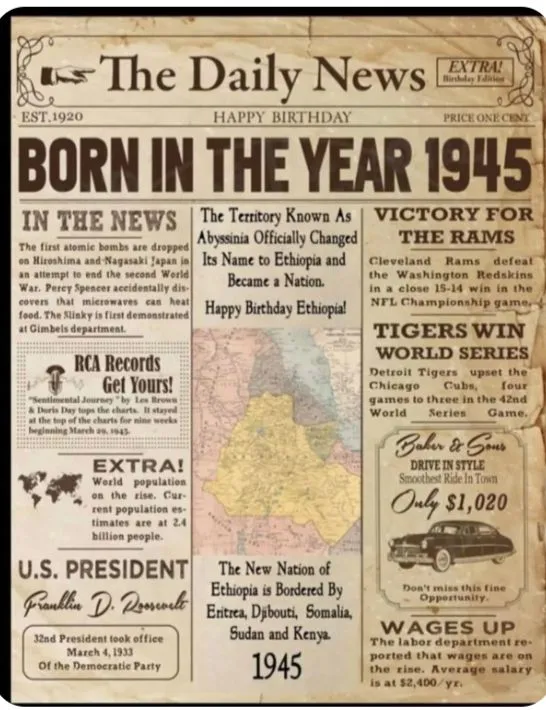 Ethiopia’s Manufactured Birth in 1945