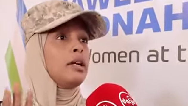 Kabtan Yaasmiin Saalax Cumar “Majirto shaqo aysan haweenku qaban karin.” Shirka Haweenka Puntland.
