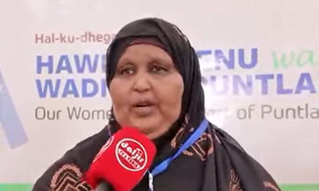 Guddoomiyaha Haweenka gobolka Haylaan oo ka qayb gashay shirka Haweenka Puntland ayaanu waraysanay.