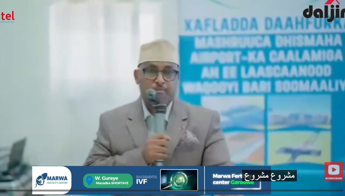 Cabdirashiid Y Jibril: “Mashruucan garoonka Laascanood iyo dhismaha Dekadda Laasqorey waa in
