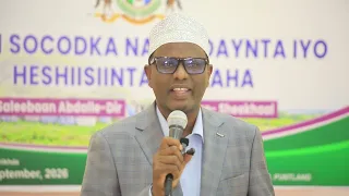 Wasiir Dujaana: “Aadban ugu faraxsanahay inaad Nabad kuwadda Nolataan”